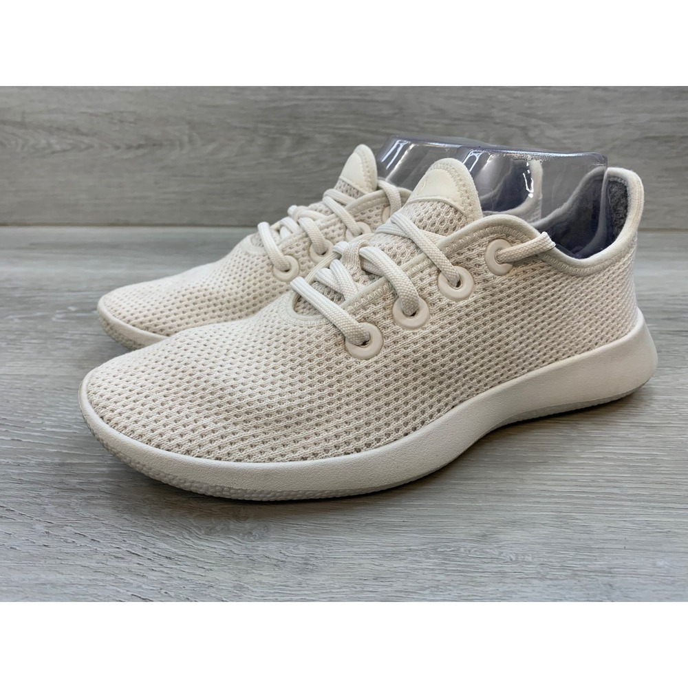 Allbirds Tree Runners Women's Cream White Sustainable Mesh Sneakers 8 Low Top - Picture 3 of 10
